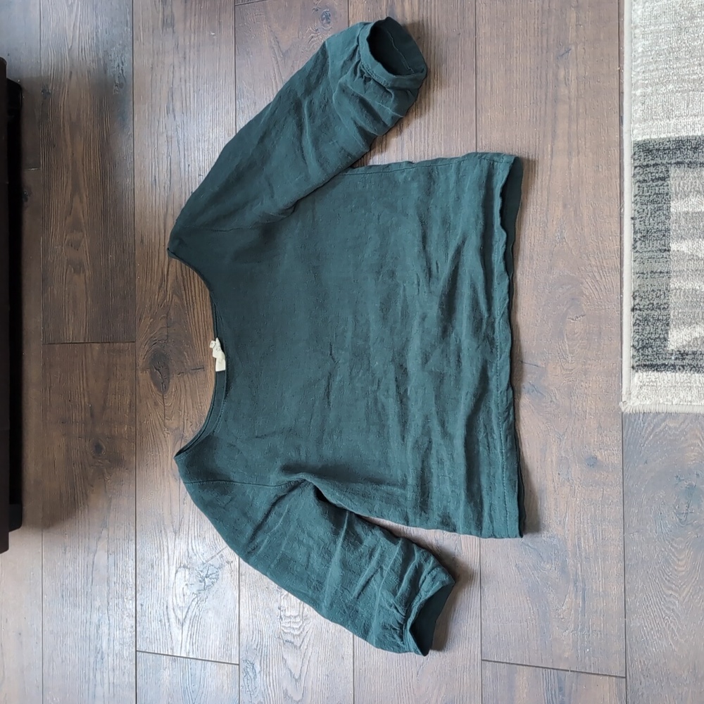 We Are Stories linen top